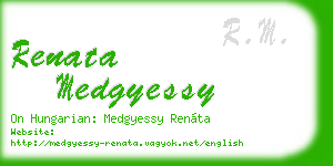 renata medgyessy business card