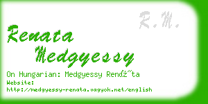 renata medgyessy business card